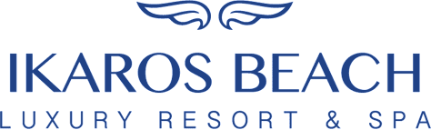 Ikaros Beach Logo. A member of the partner hotels, where the tennis coach of Tennis in Crete gives lessons and training.