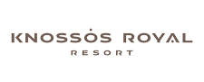 Knossos Royal Logo. A member of the partner hotels, where the tennis coach of Tennis in Crete gives lessons and training.