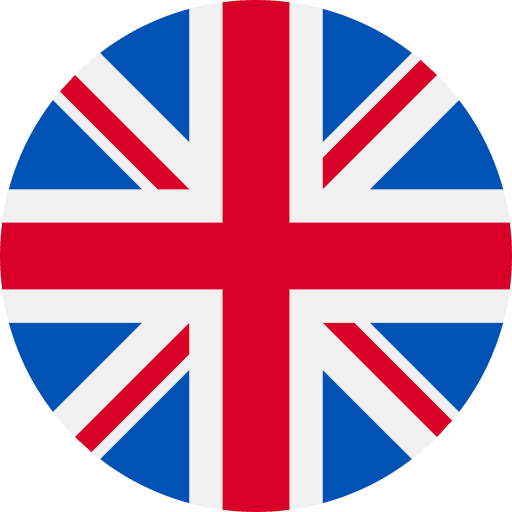 English flag. A link to the English version of the Tennis in Crete website.