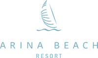 Arina Beach logo. A member of the partner resorts, where the tennis coach of Tennis in Crete gives lessons and training.