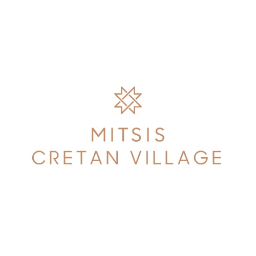 Mitsis Cretan Village logo. A member of the partner hotels, where the tennis coach of Tennis in Crete gives lessons and training.