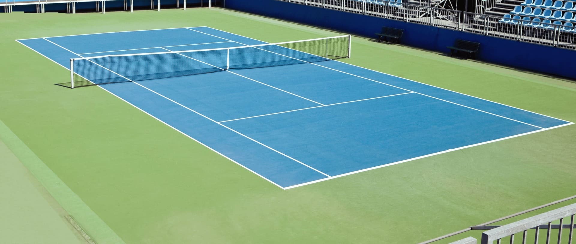 Tennis hardcourt, where activities of private training, group training, sparring and physical training are performed.