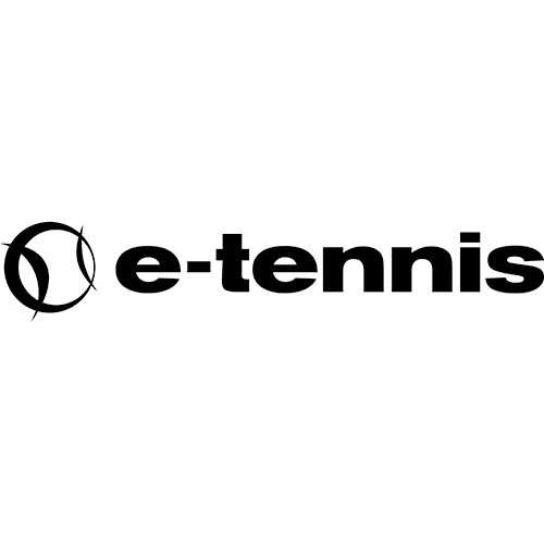 E Tennis Logo. An external link to a partner website of Tennis in Crete.